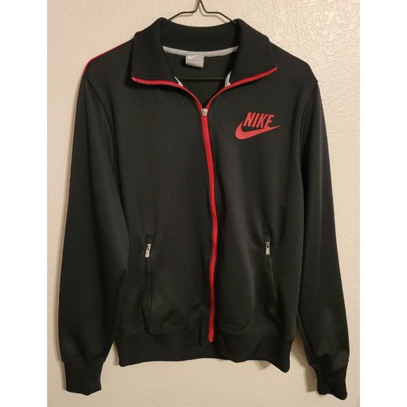 Nike Sportswear 100% Polyester Zip-up Men's Medium Black - Picture 1 of 7